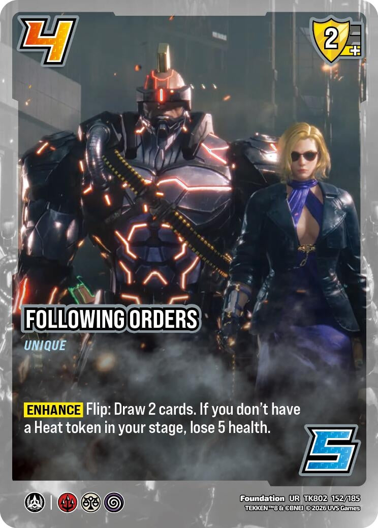 Image for Following Orders (TK802 152/185) (TEKKEN 8) (TK8) - UniVersus
