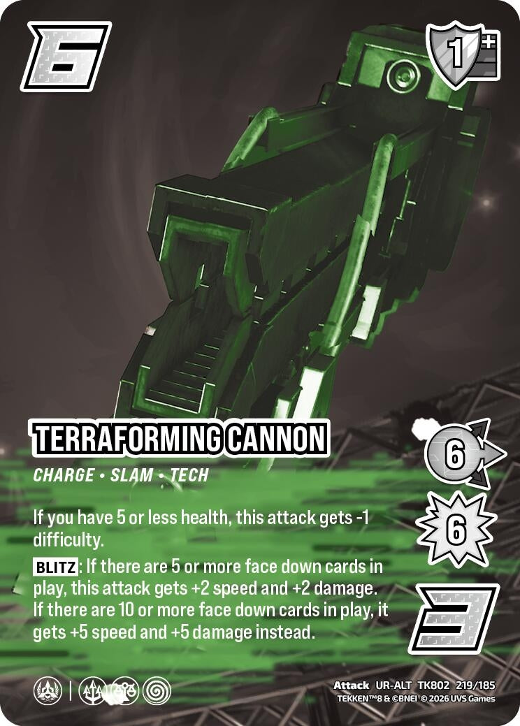 Image for Terraforming Cannon (Alternative Art) (TK802 219/185) (TEKKEN 8) (TK8) - UniVersus