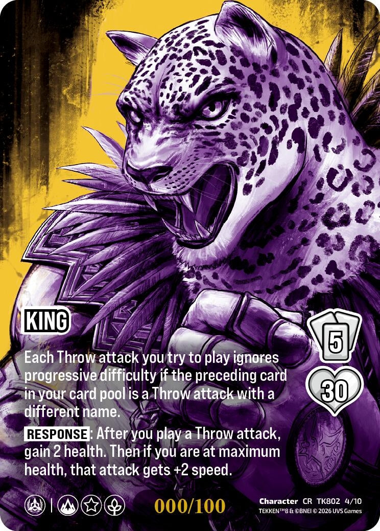 Image for King (CR) (TK802 4/10) (TEKKEN 8) (TK8) - UniVersus