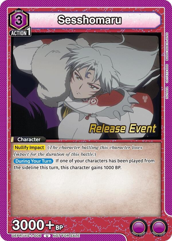Image for Sesshomaru (006) (UEPR/IYS-1-006) (UE23BT: Inuyasha Release Event Cards) (UE23BT_RE) - Union Arena