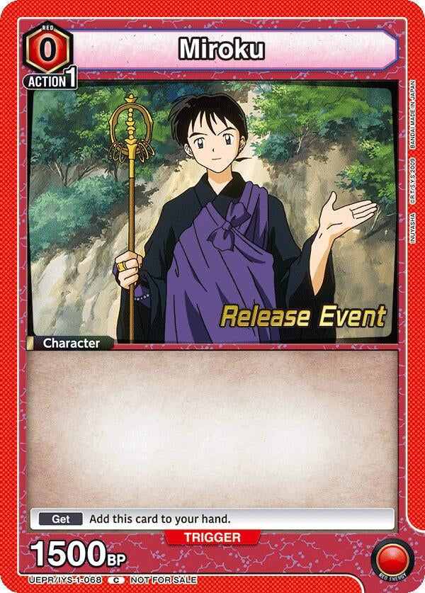 Image for Miroku (068) (UEPR/IYS-1-068) (UE23BT: Inuyasha Release Event Cards) (UE23BT_RE) - Union Arena