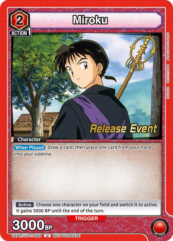 Image for Miroku (069) (UEPR/IYS-1-069) (UE23BT: Inuyasha Release Event Cards) (UE23BT_RE) - Union Arena