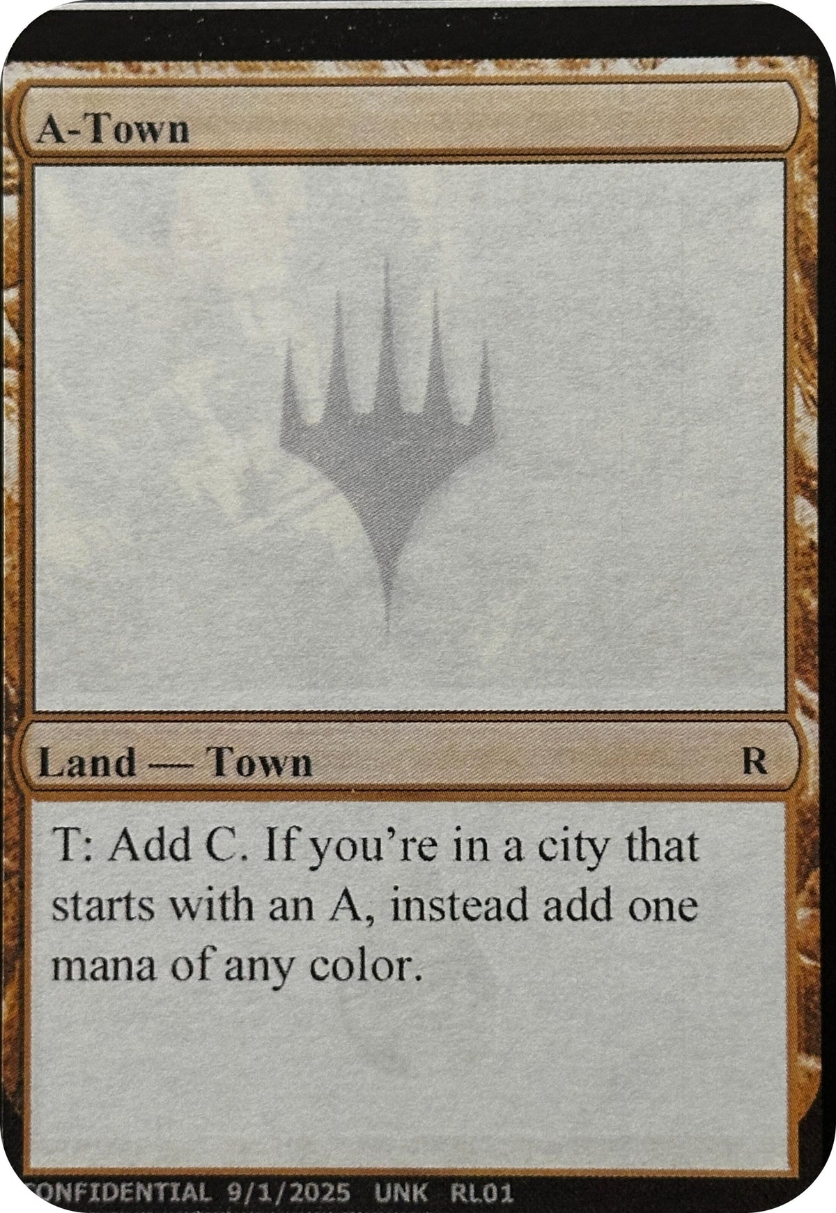 Image for A-Town (Un-Known Event Playtest Cards) (UNK) - Magic: The Gathering
