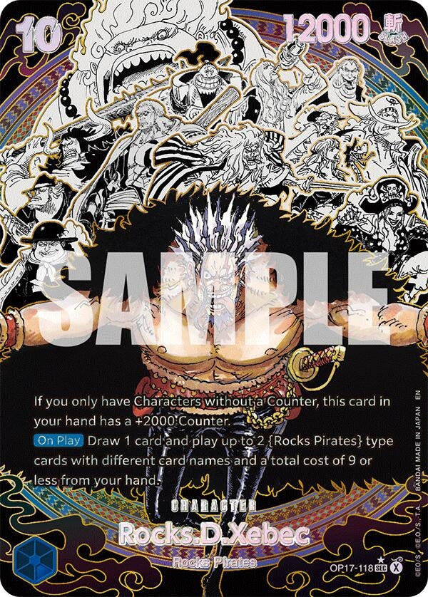 Image for Rocks.D.Xebec (118) (Super Alternate Art) (OP17-118) (The World's Strongest Warriors) (OP17) - One Piece Card Game