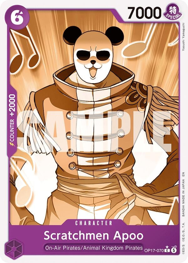 Image for Scratchmen Apoo (Pandaman Art) (OP17-070) (The World's Strongest Warriors) (OP17) - One Piece Card Game