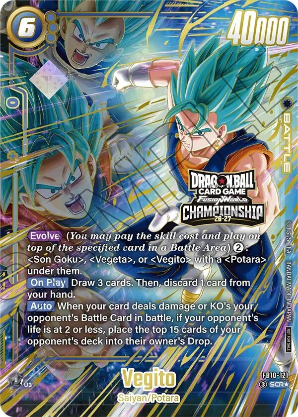Image for Vegito - FB10-121 (Championship 26-27) (Tournament and Championship Promos) (DBSFW_TPR) - Dragon Ball Super: Fusion World