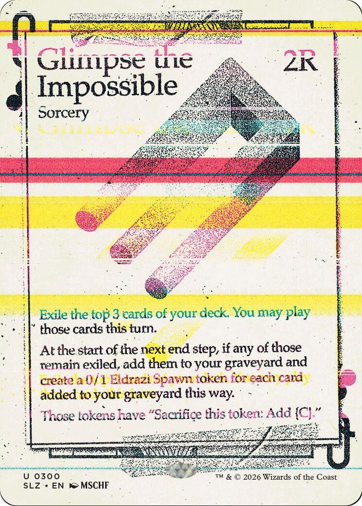 Image for Glimpse the Impossible (0300) (300) (Secret Lair x MSCHF: The Zeta Set) (SLZ) - Magic: The Gathering