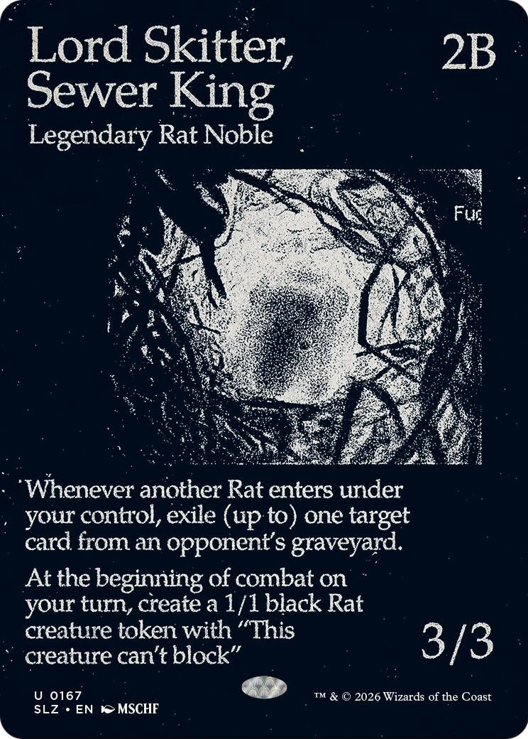 Image for Lord Skitter, Sewer King (0167) (167) (Secret Lair x MSCHF: The Zeta Set) (SLZ) - Magic: The Gathering