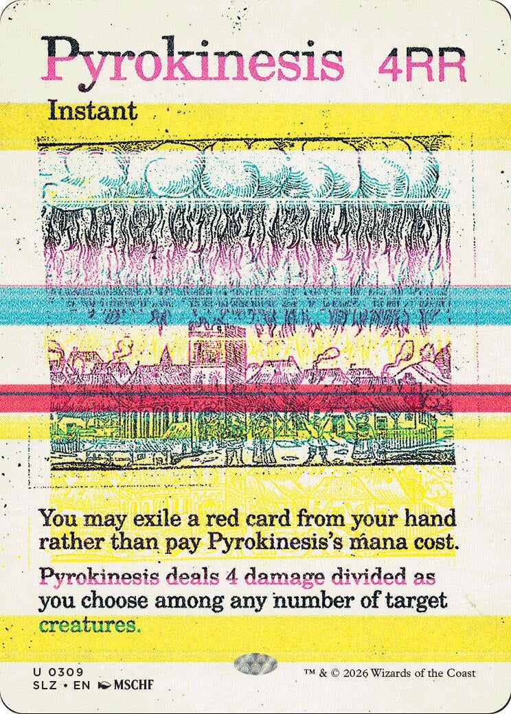 Image for Pyrokinesis (0309) (309) (Secret Lair x MSCHF: The Zeta Set) (SLZ) - Magic: The Gathering