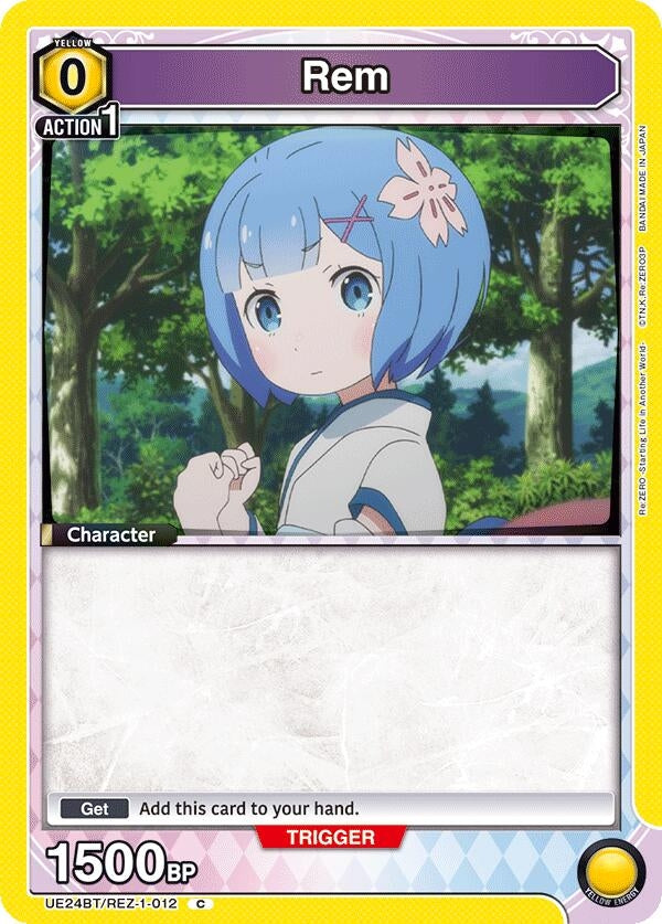 Image for Rem (012) (UE24BT/REZ-1-012) (UE24BT: Re:ZERO -Starting Life in Another World-) (UE24BT) - Union Arena