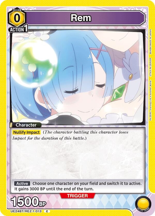 Image for Rem (013) (UE24BT/REZ-1-013) (UE24BT: Re:ZERO -Starting Life in Another World-) (UE24BT) - Union Arena