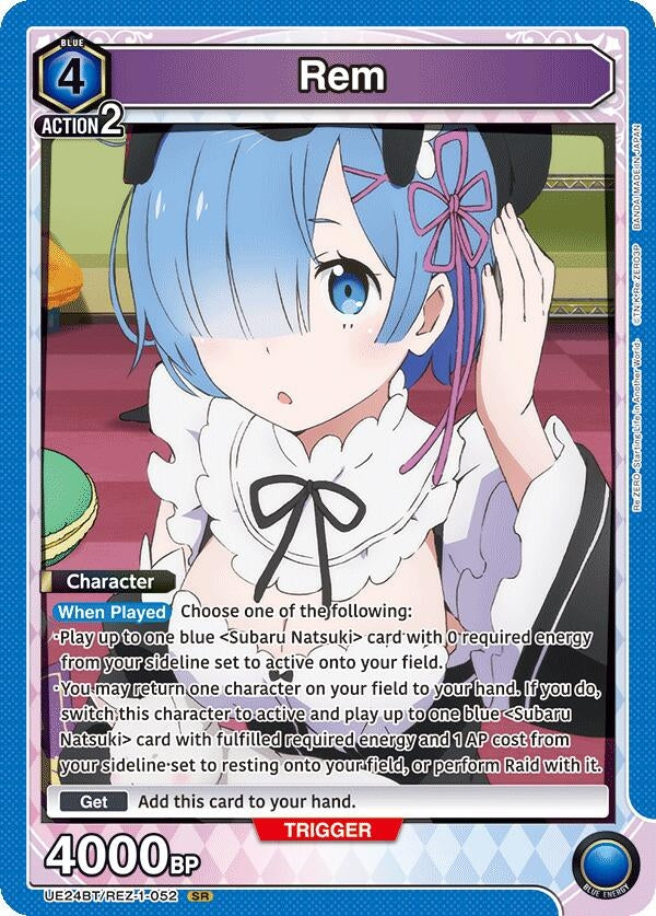 Image for Rem (052) (UE24BT/REZ-1-052) (UE24BT: Re:ZERO -Starting Life in Another World-) (UE24BT) - Union Arena