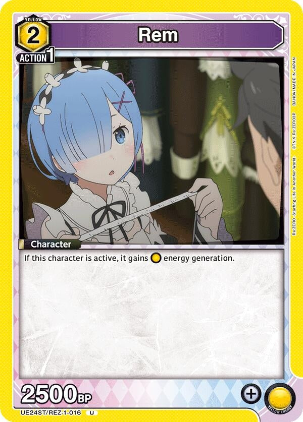 Image for Rem (016) (UE24ST/REZ-1-016) (UE24ST: Re:ZERO -Starting Life in Another World- Starter Deck) (UE24ST) - Union Arena