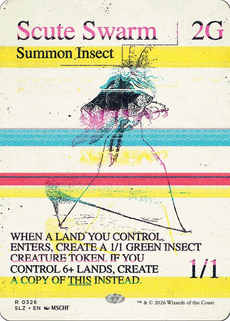 Image for Scute Swarm (0326) (326) (Secret Lair x MSCHF: The Zeta Set) (SLZ) - Magic: The Gathering