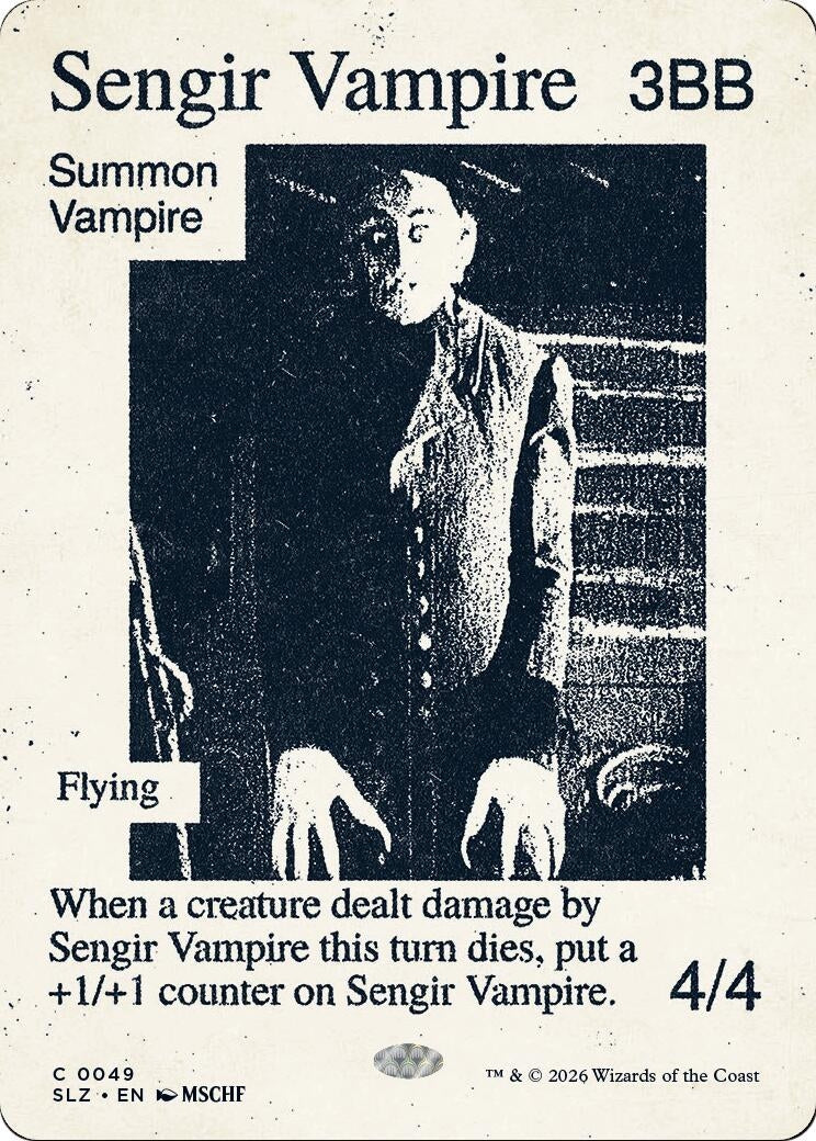 Image for Sengir Vampire (0049) (49) (Secret Lair x MSCHF: The Zeta Set) (SLZ) - Magic: The Gathering
