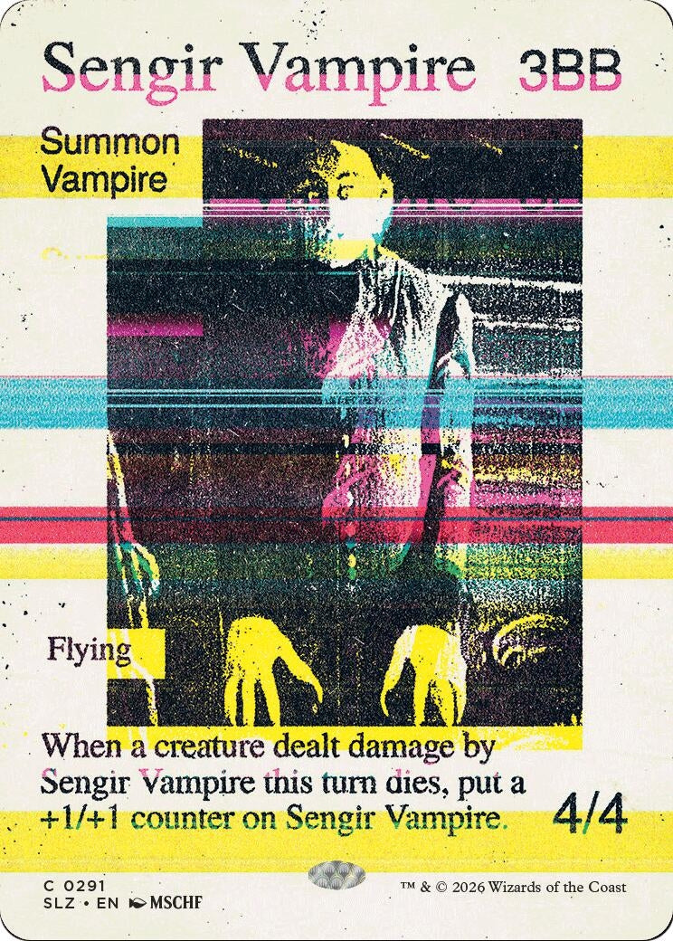 Image for Sengir Vampire (0291) (291) (Secret Lair x MSCHF: The Zeta Set) (SLZ) - Magic: The Gathering