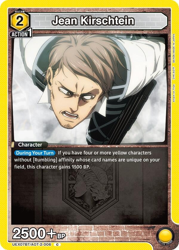 Image for Jean Kirschtein (006) (UEX07BT/AOT-2-006) (UEX07BT: Attack on Titan Vol. 2) (UEX07BT) - Union Arena