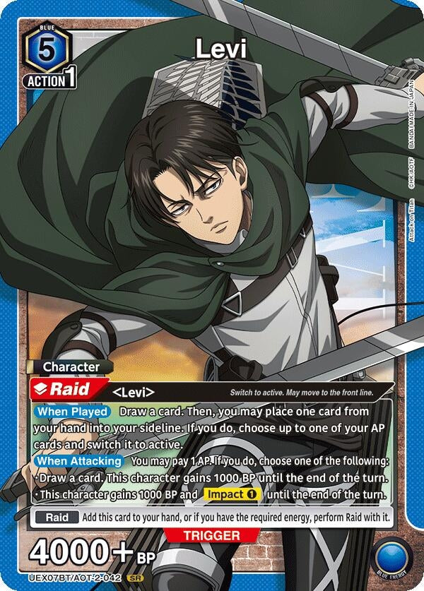 Image for Levi (042) (UEX07BT/AOT-2-042) (UEX07BT: Attack on Titan Vol. 2) (UEX07BT) - Union Arena