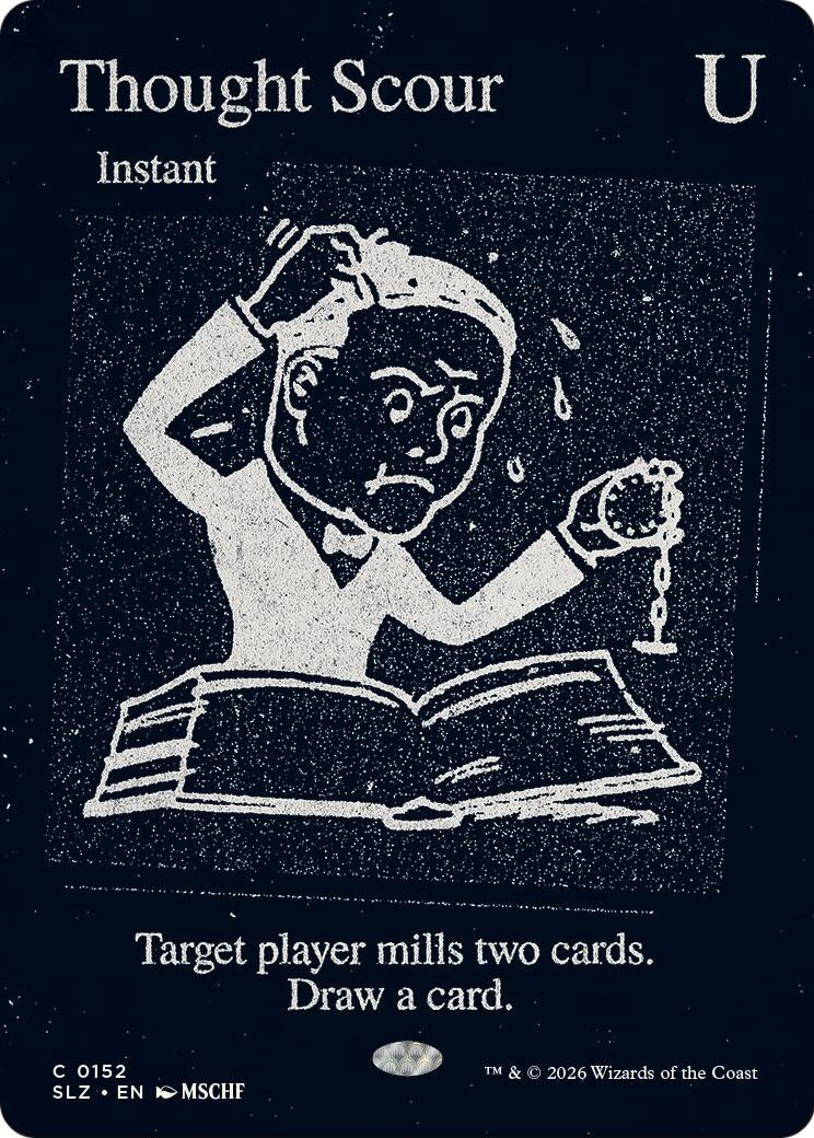 Image for Thought Scour (0152) (152) (Secret Lair x MSCHF: The Zeta Set) (SLZ) - Magic: The Gathering