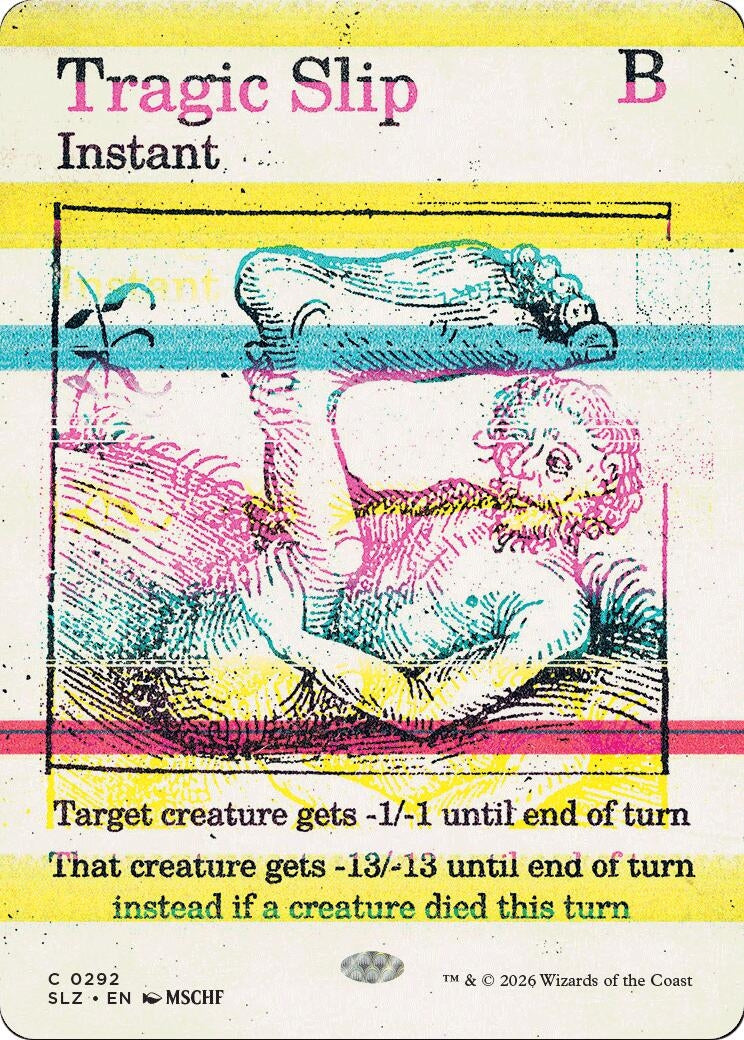 Image for Tragic Slip (0292) (292) (Secret Lair x MSCHF: The Zeta Set) (SLZ) - Magic: The Gathering