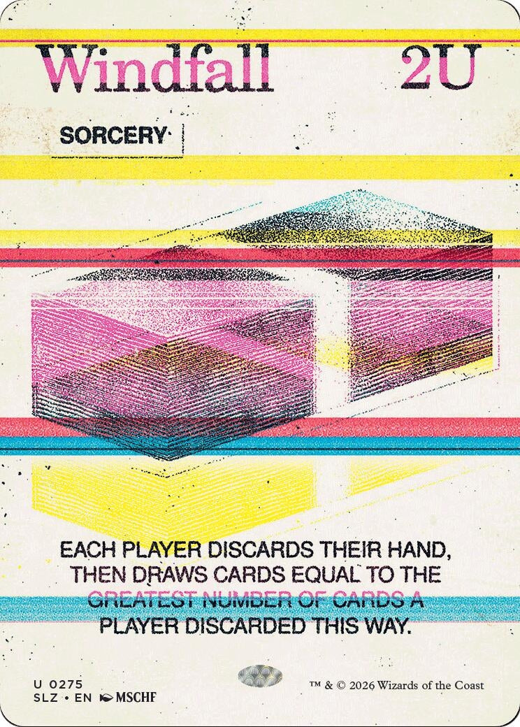 Image for Windfall (0275) (275) (Secret Lair x MSCHF: The Zeta Set) (SLZ) - Magic: The Gathering