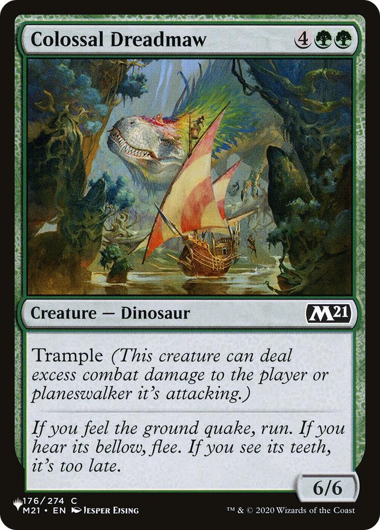 Image for Colossal Dreadmaw (M21) (176) (The List Reprints) (LIST) - Magic: The Gathering