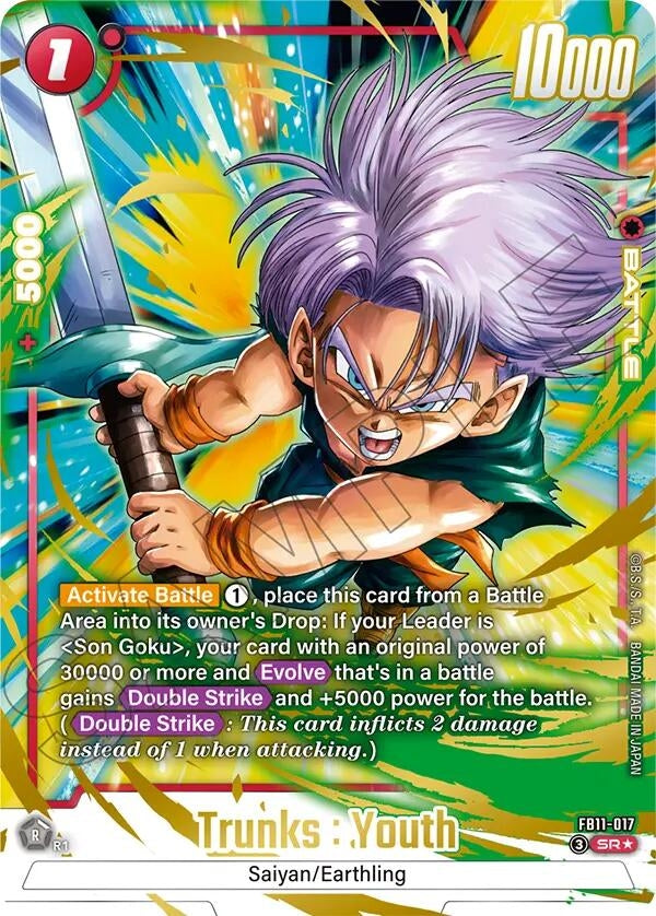 Image for Trunks : Youth - FB11-017 (Alternate Art) (FB11-017) (Brightness of Hope) (FB11) - Dragon Ball Super: Fusion World