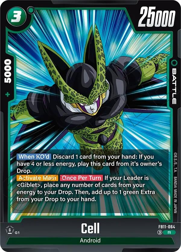 Image for Cell - FB11-064 (FB11-064) (Brightness of Hope) (FB11) - Dragon Ball Super: Fusion World