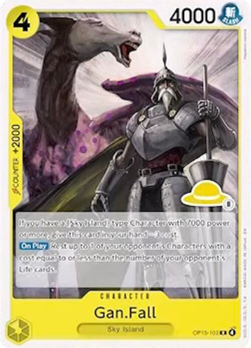 Image for Gan.Fall (Luffy Deck) (OP15-102) (Set Sail Deck Set) (SD01) - One Piece Card Game