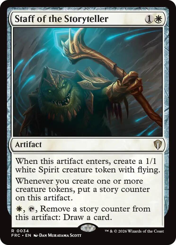Image for Staff of the Storyteller (34) (Commander: Reality Fracture) (FRC) - Magic: The Gathering
