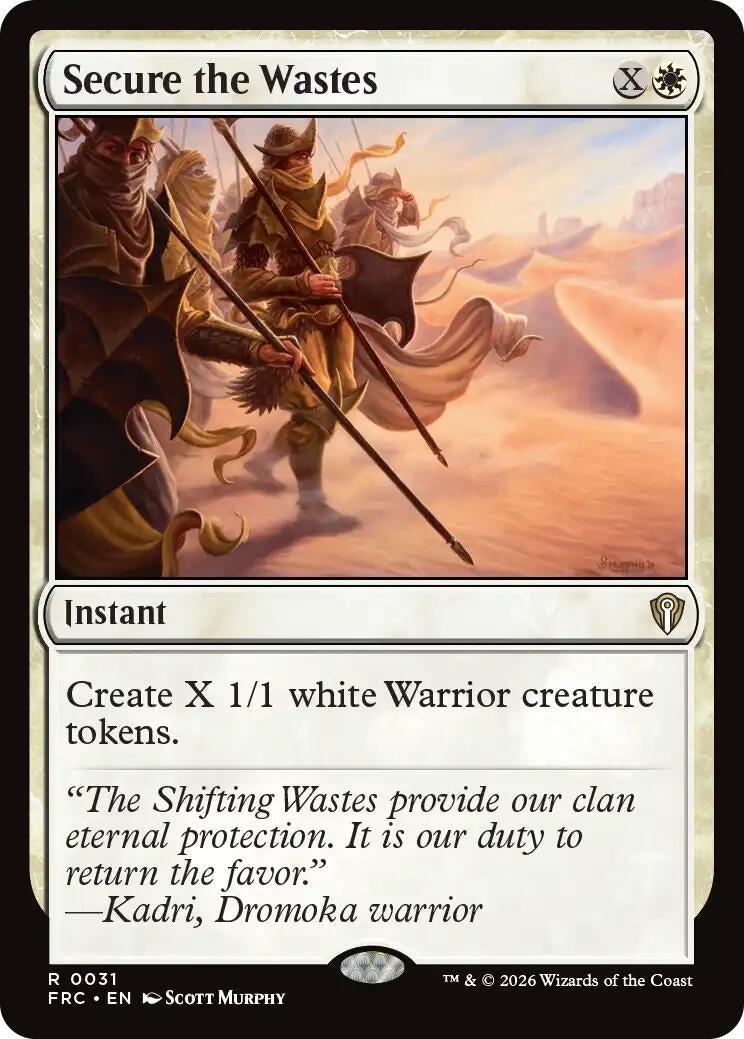 Image for Secure the Wastes (31) (Commander: Reality Fracture) (FRC) - Magic: The Gathering