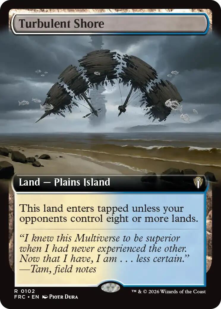 Image for Turbulent Shore (Extended Art) (102) (Commander: Reality Fracture) (FRC) - Magic: The Gathering