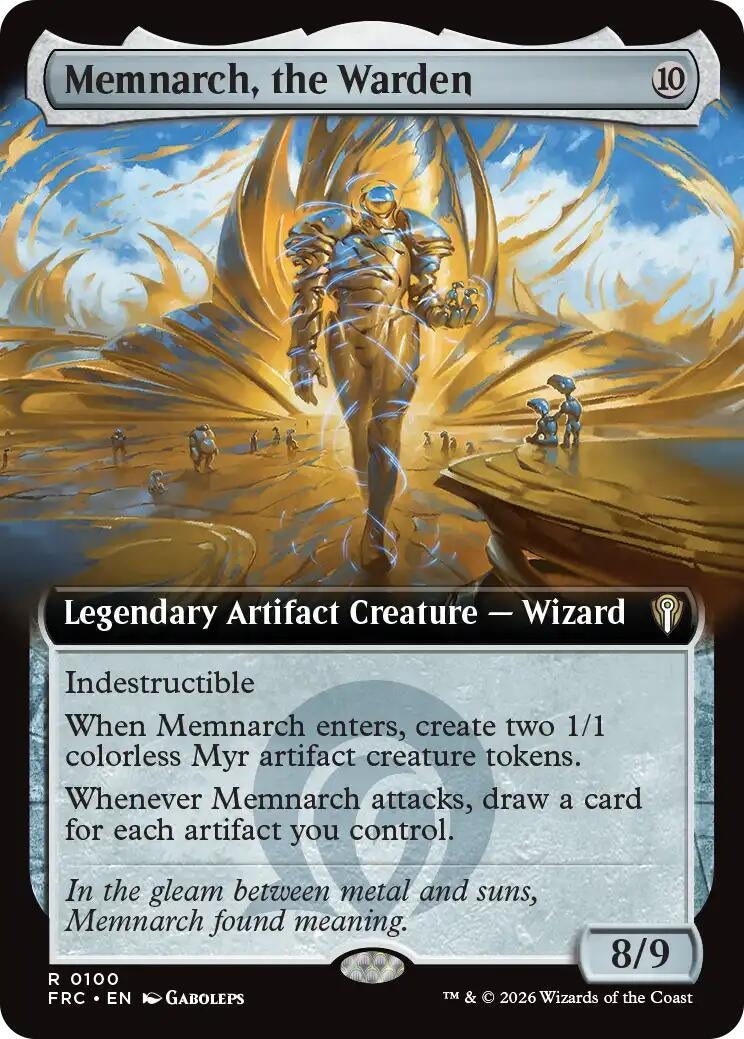 Image for Memnarch, the Warden (Extended Art) (100) (Commander: Reality Fracture) (FRC) - Magic: The Gathering