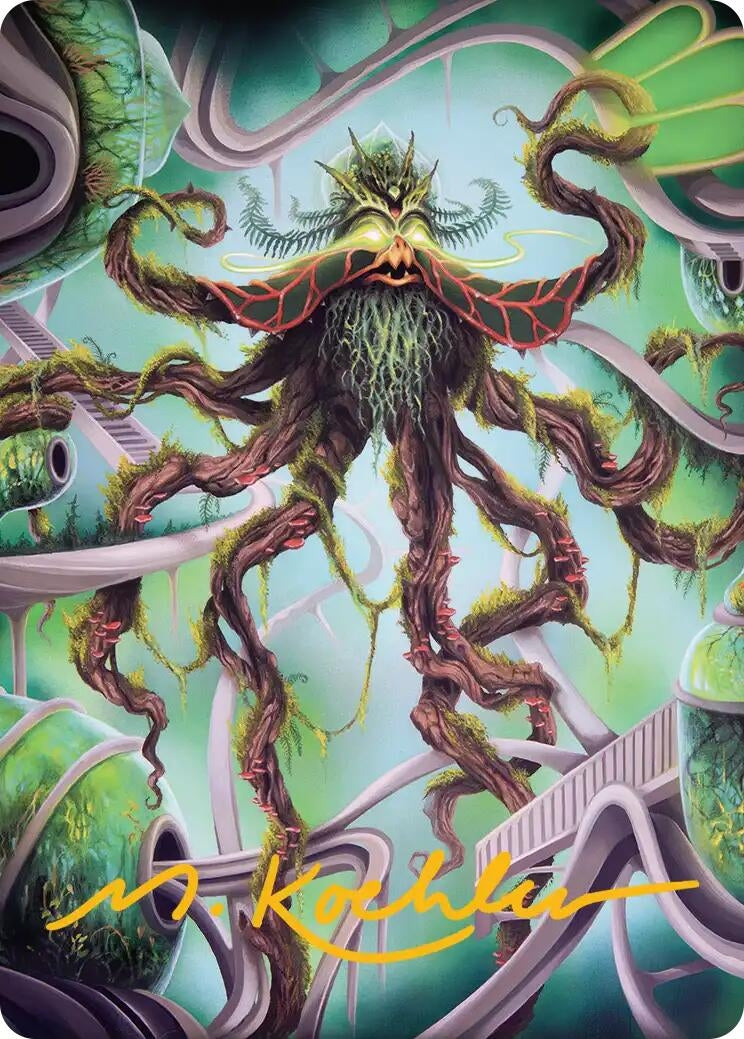 Image for Verdant Kraken Art Card (Gold-Stamped Signature) (53) (Art Series: Reality Fracture) (ASFRA) - Magic: The Gathering