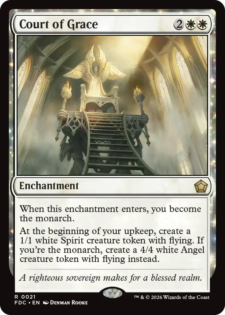 Image for Court of Grace (21) (Commander: Foundations) (FDC) - Magic: The Gathering