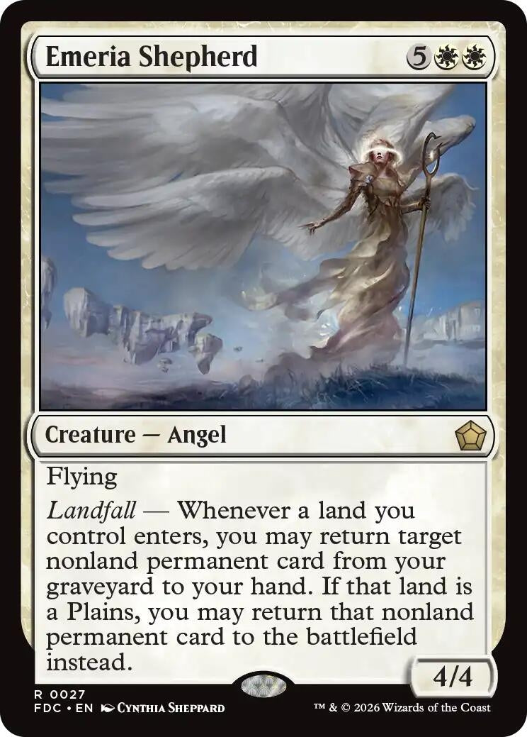 Image for Emeria Shepherd (27) (Commander: Foundations) (FDC) - Magic: The Gathering