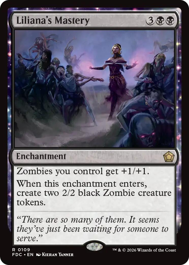 Image for Liliana's Mastery (109) (Commander: Foundations) (FDC) - Magic: The Gathering