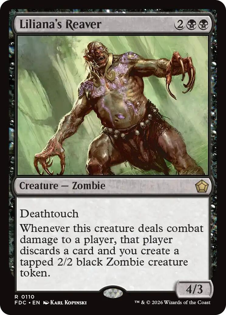 Image for Liliana's Reaver (110) (Commander: Foundations) (FDC) - Magic: The Gathering
