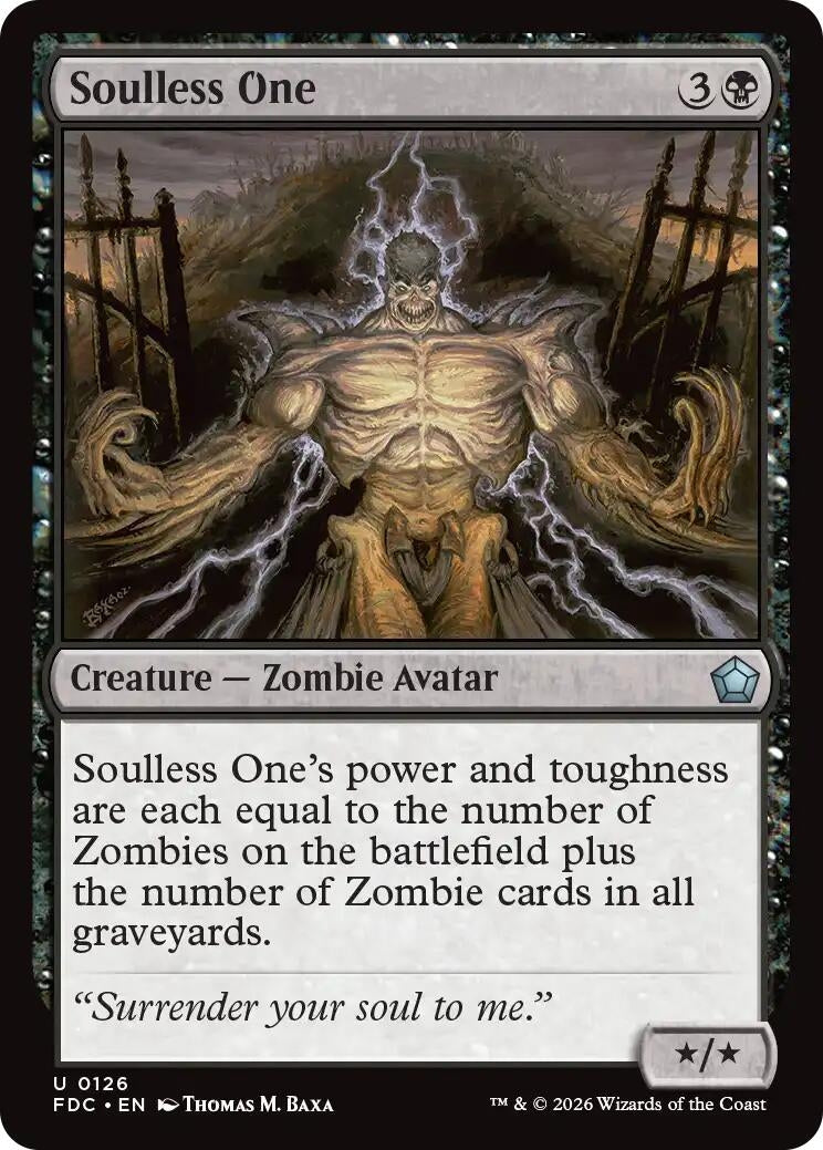 Image for Soulless One (126) (Commander: Foundations) (FDC) - Magic: The Gathering