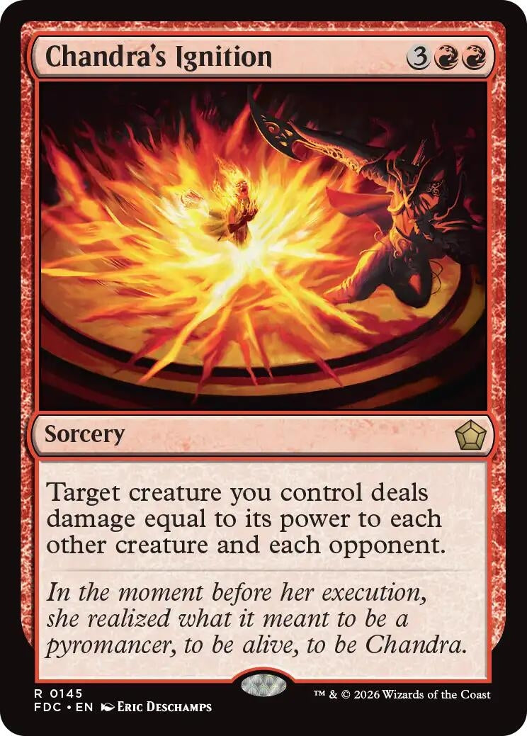 Image for Chandra's Ignition (145) (Commander: Foundations) (FDC) - Magic: The Gathering
