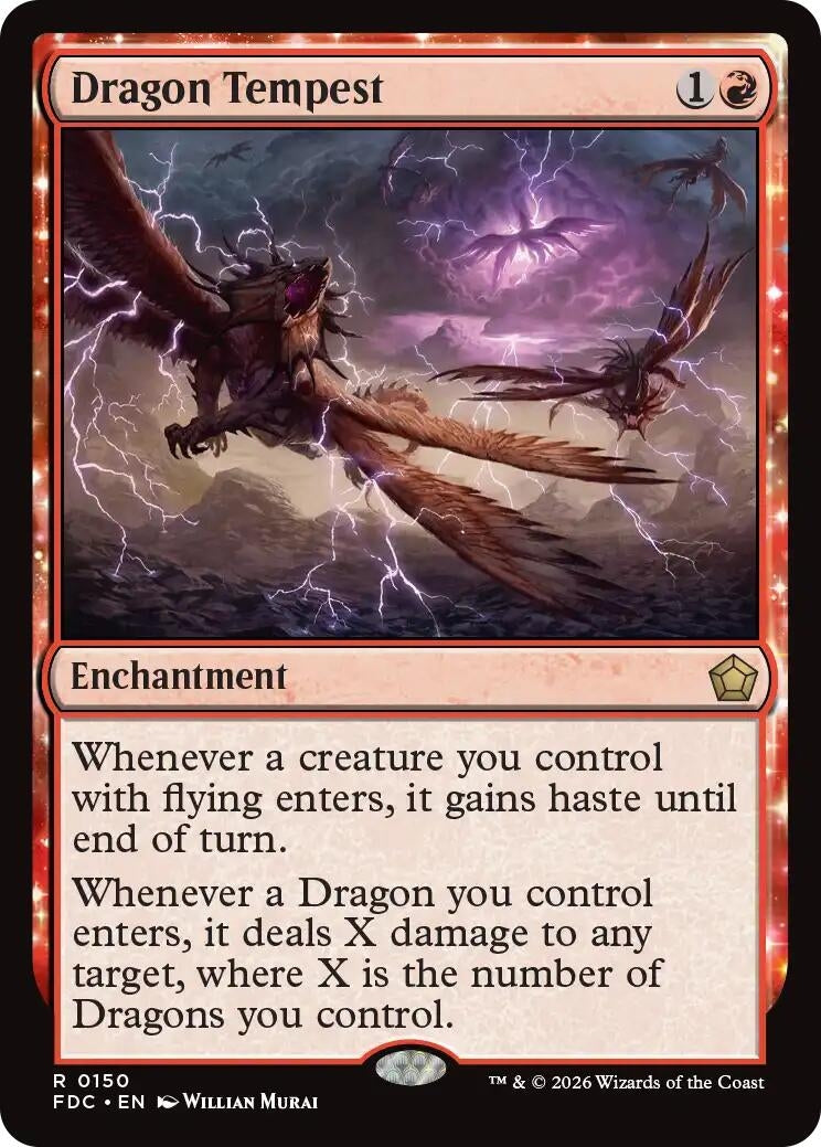 Image for Dragon Tempest (150) (Commander: Foundations) (FDC) - Magic: The Gathering