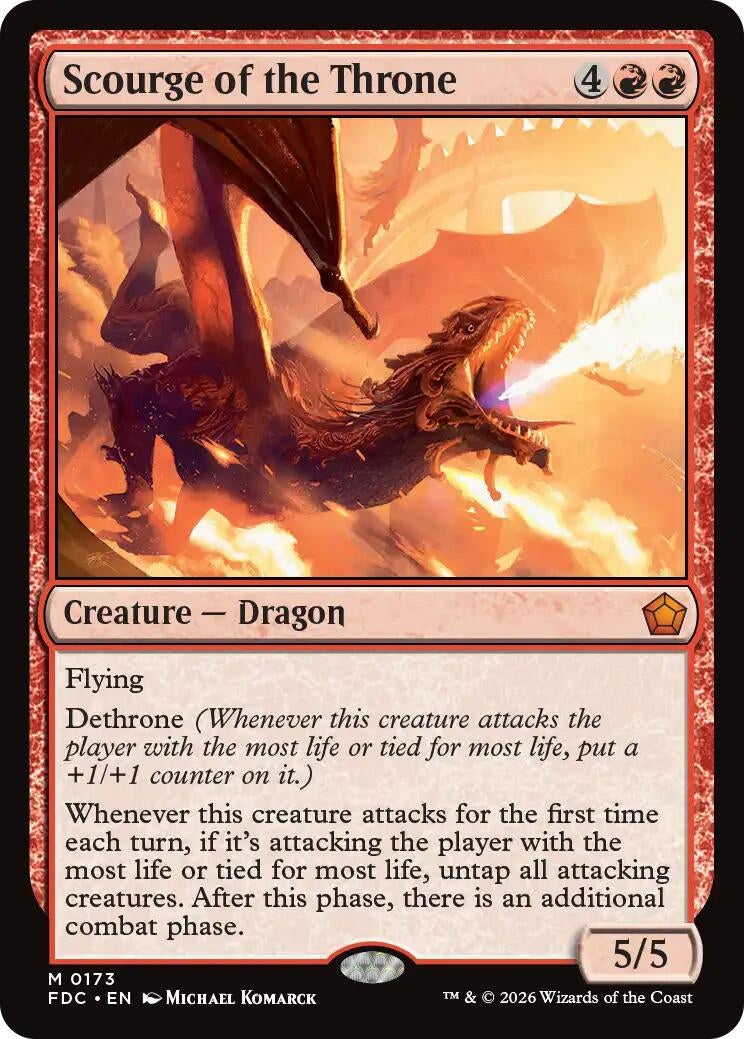 Image for Scourge of the Throne (173) (Commander: Foundations) (FDC) - Magic: The Gathering