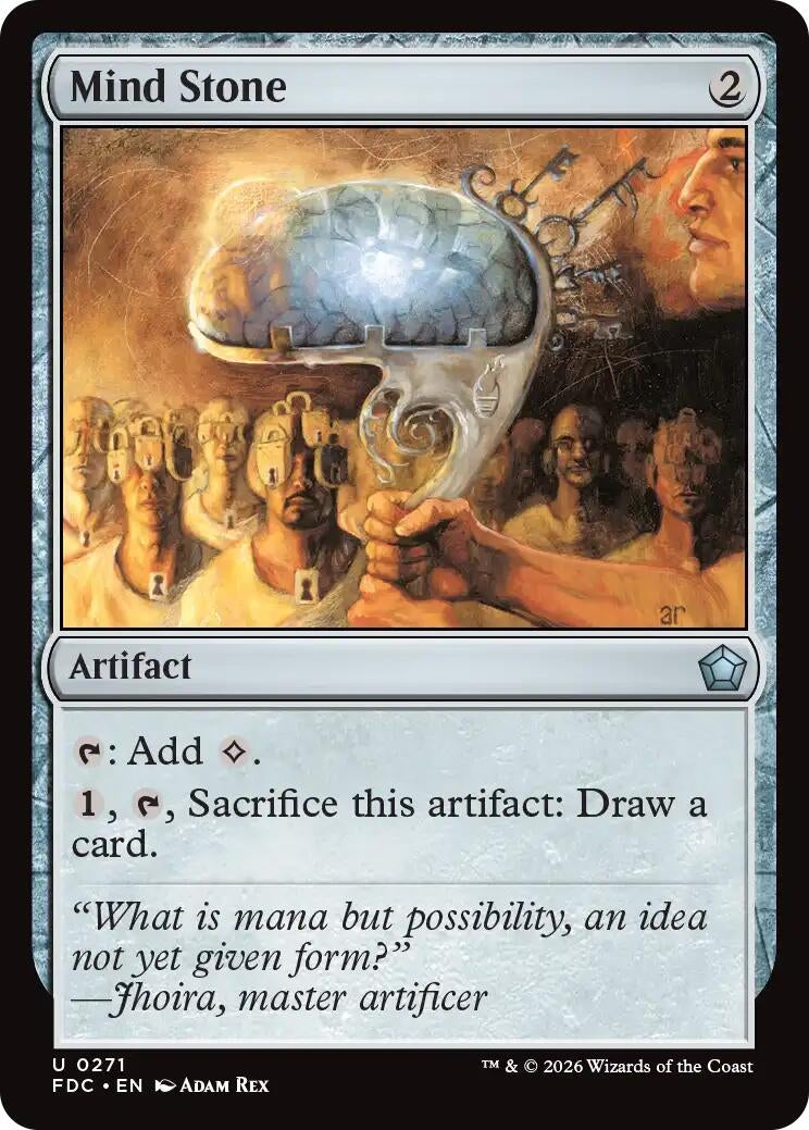 Image for Mind Stone (271) (Commander: Foundations) (FDC) - Magic: The Gathering