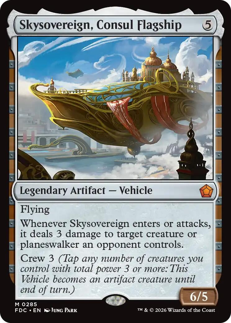 Image for Skysovereign, Consul Flagship (285) (Commander: Foundations) (FDC) - Magic: The Gathering