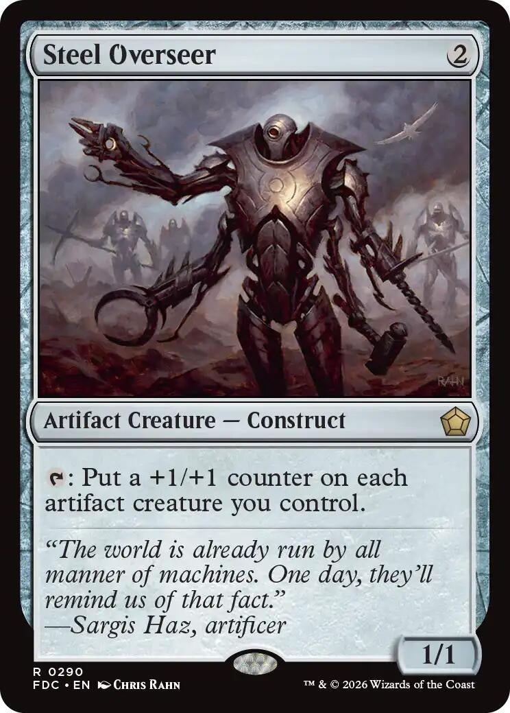 Image for Steel Overseer (290) (Commander: Foundations) (FDC) - Magic: The Gathering