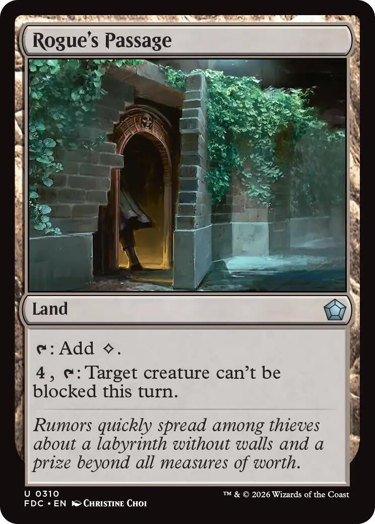 Image for Rogue's Passage (310) (Commander: Foundations) (FDC) - Magic: The Gathering