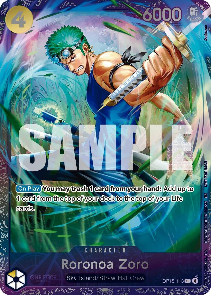 Image for Roronoa Zoro (Treasure Cup August 2026) (OP15-113) (One Piece Promotion Cards) (OP-PR) - One Piece Card Game
