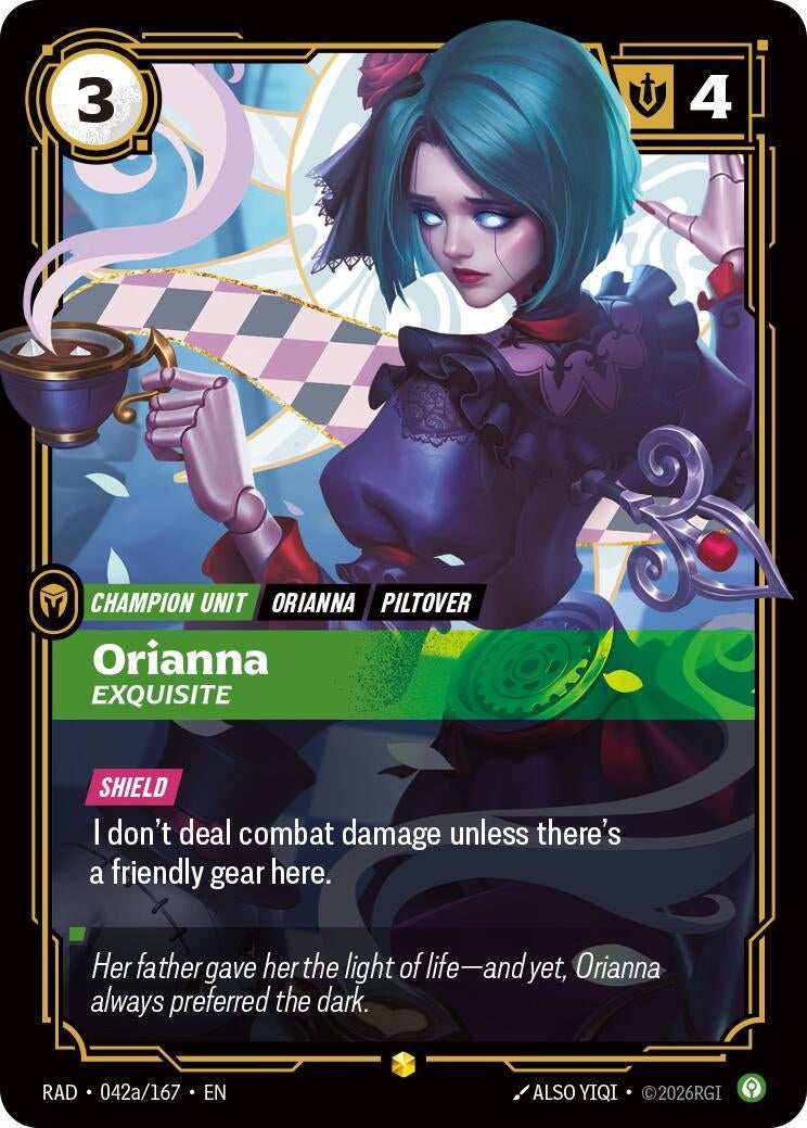 Image for Orianna, Exquisite (Alternate Art) (042a/167) (Radiance) (RAD) - Riftbound: League of Legends Trading Card Game