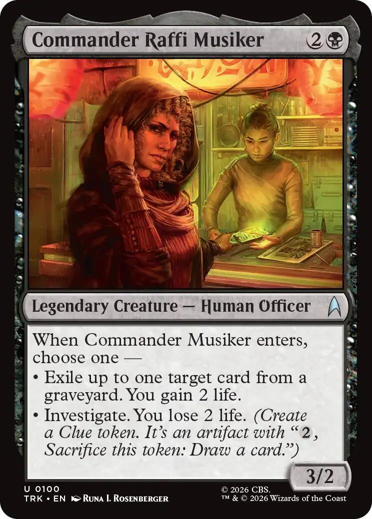 Image for Commander Raffi Musiker (100) (Star Trek) (TRK) - Magic: The Gathering