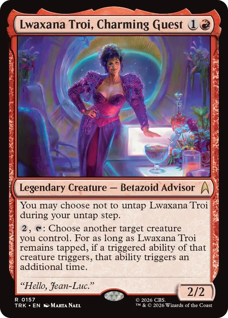 Image for Lwaxana Troi, Charming Guest (157) (Star Trek) (TRK) - Magic: The Gathering